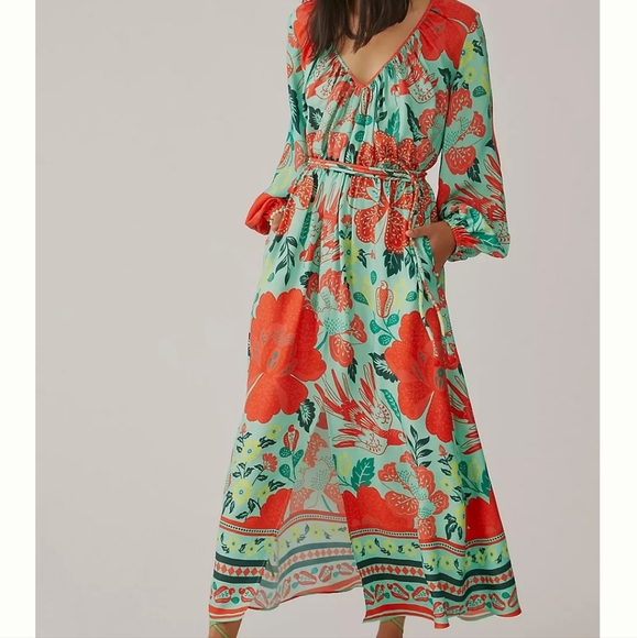 Anthropologie Dresses & Skirts - Farm x Anthropologie Print Maxi Dress Size XS